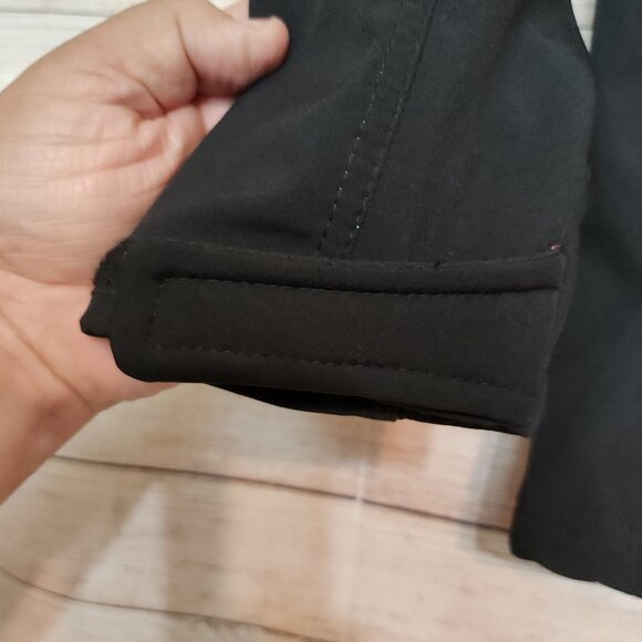 CB Cutter Buck Sport Jacket Women's Size M 10-12 Black Pink Heavyweight Hoodie - Picture 4 of 16